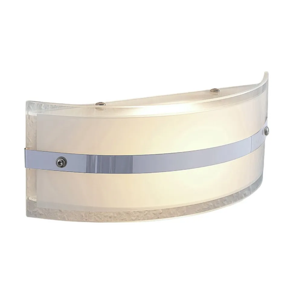 Glas-væglampe Zinka med LED, 25 cm