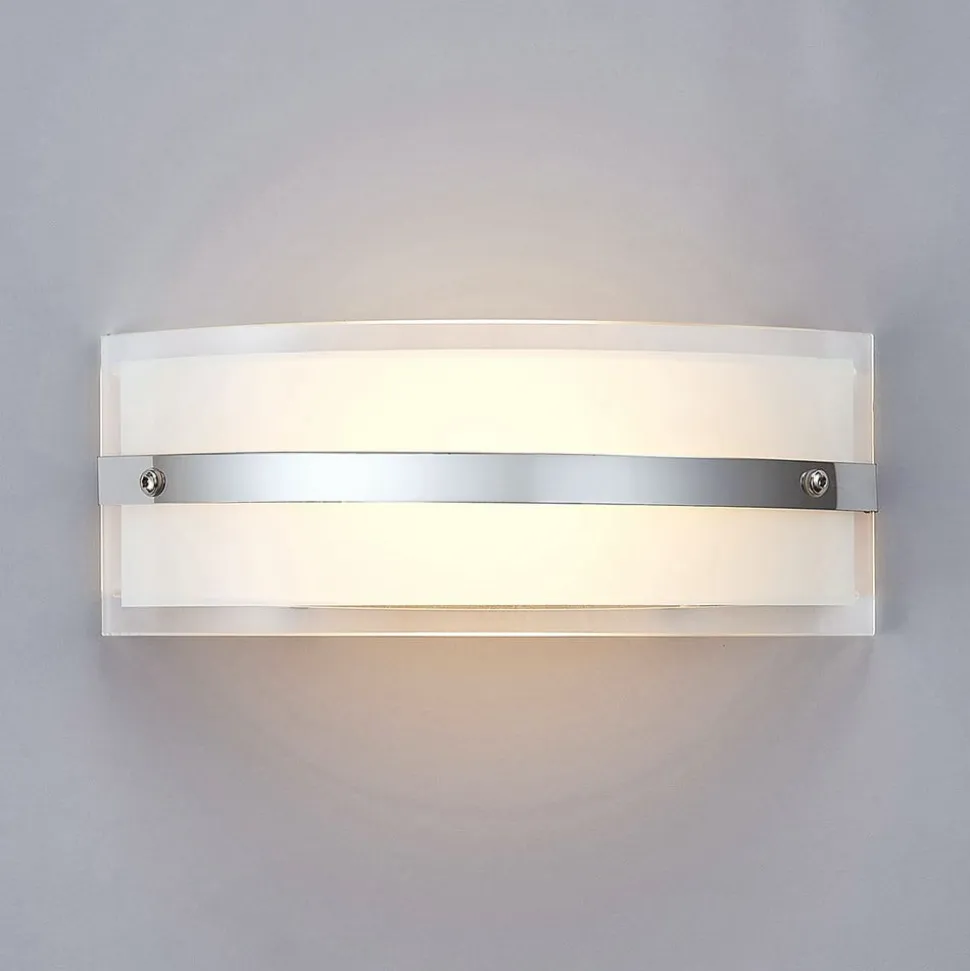 Glas-væglampe Zinka med LED, 25 cm
