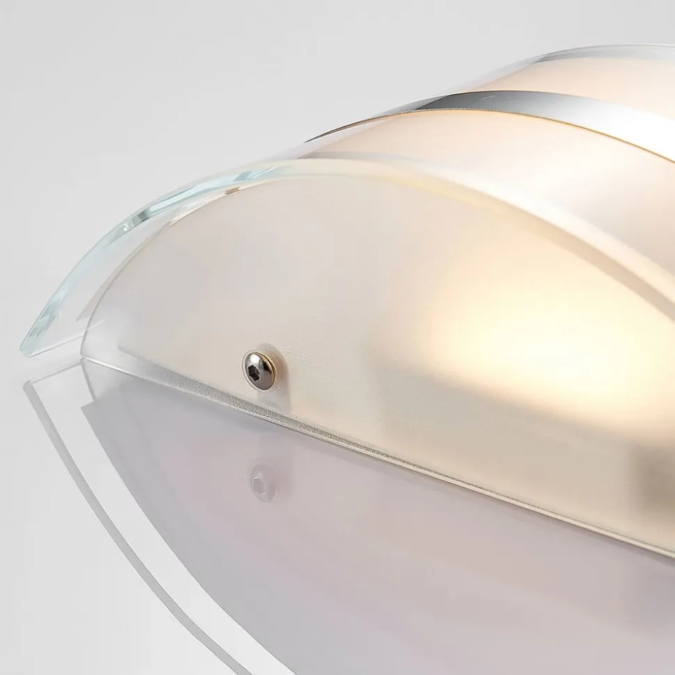 Glas-væglampe Zinka med LED, 25 cm