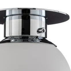 GLOBE klassisk kugle-loftlampe, krom