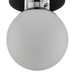 GLOBE klassisk kugle-loftlampe, krom