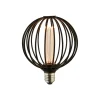 Globe LED-pære, sort, E27, 3,5 W, 1.800K, dæmpbar
