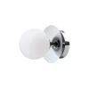 Globen Lighting væglampe ART DECO, krom/hvid Ø 16 cm IP44