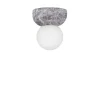 Globen Lighting væglampe Torrano, grå Ø 13 cm IP44