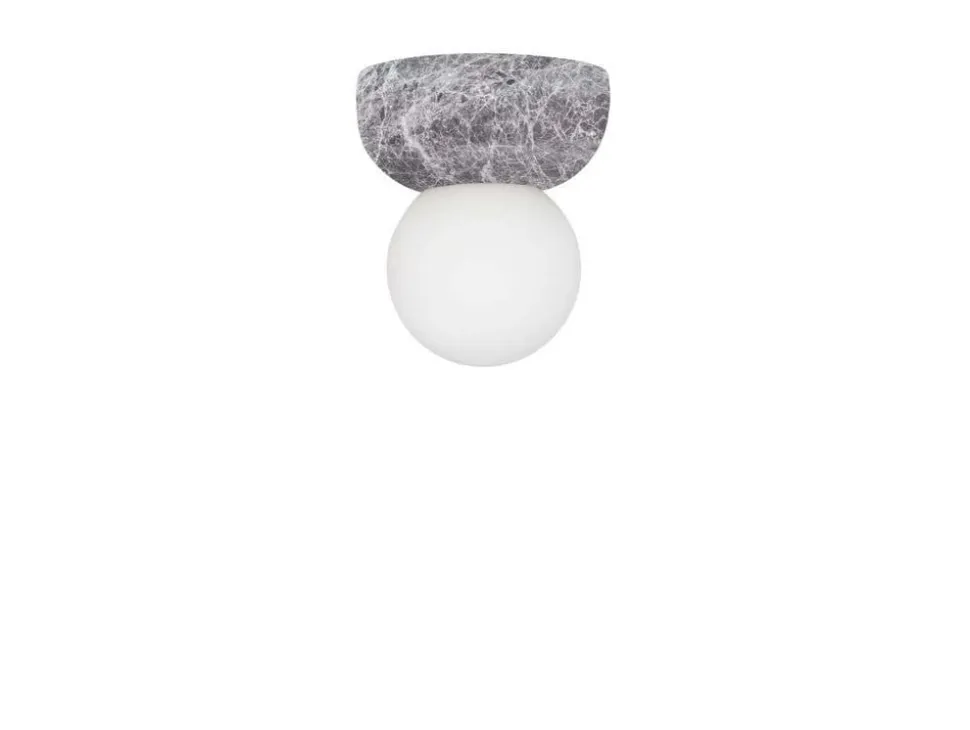 Globen Lighting væglampe Torrano, grå Ø 13 cm IP44