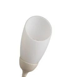 Gloriosa gulvlampe, creme, glas, 9 lyskilder