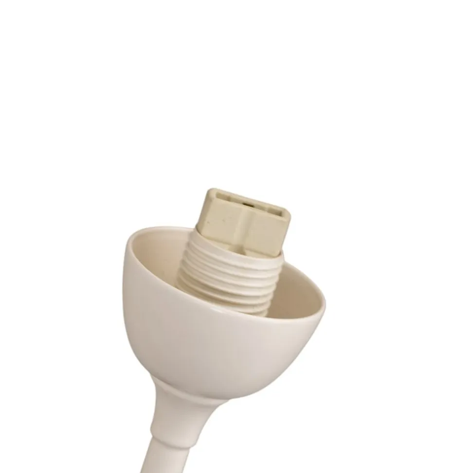 Gloriosa gulvlampe, creme, glas, 9 lyskilder
