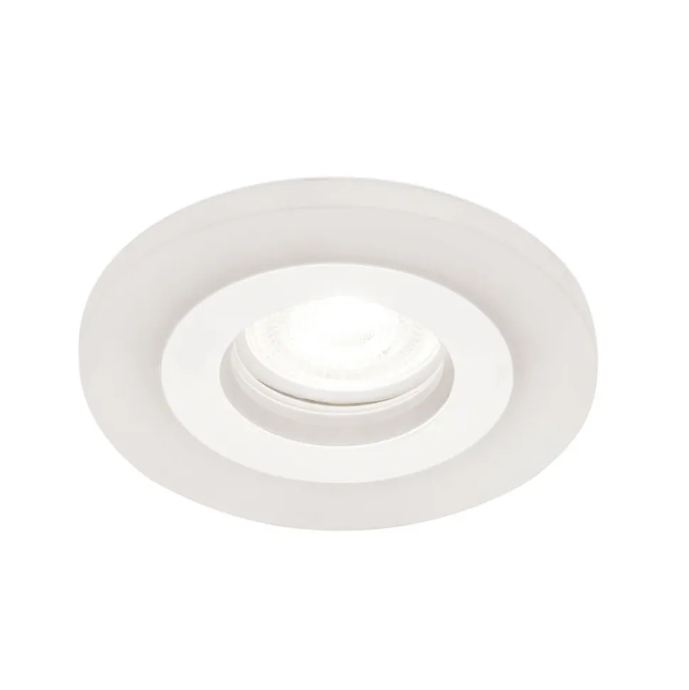 Glow indbygningsspot, hvid, metal, Ø 11 cm, GU10