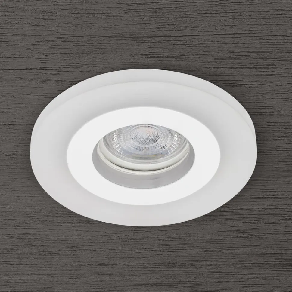 Glow indbygningsspot, hvid, metal, Ø 11 cm, GU10