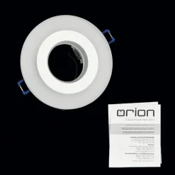 Glow indbygningsspot, hvid, metal, Ø 11 cm, GU10