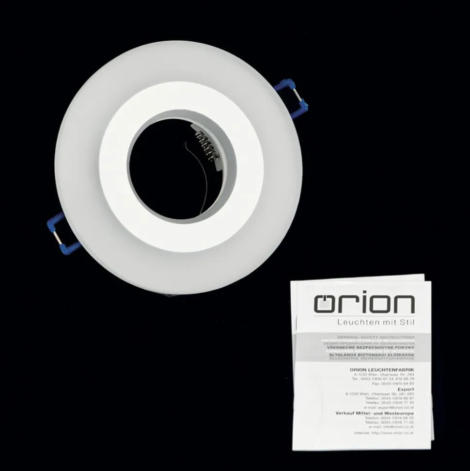 Glow indbygningsspot, hvid, metal, Ø 11 cm, GU10