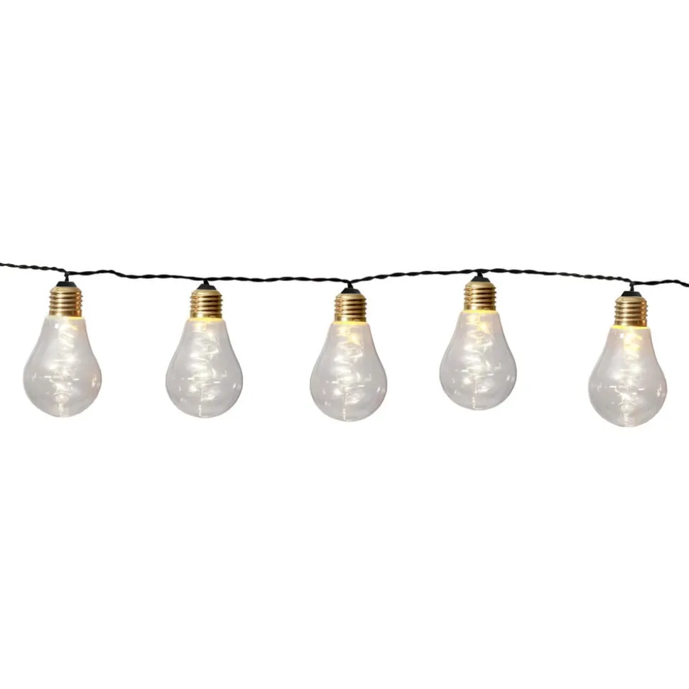 Glow LED-lyskæde, glas, klar