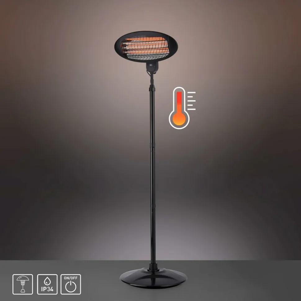 Glow varmespotstander, IP34, 650 W/1350 W/1500 W