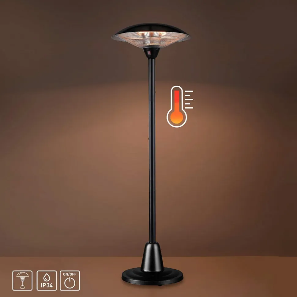 Glow varmespotstander, IP34, 1.500 W/3.000 W