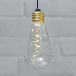 Glow vintage LED-dekolampe med timer, klar