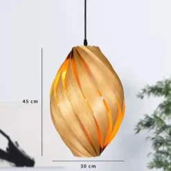 Gofurnit Ardere pendellampe kirsebærtræ højde 45cm