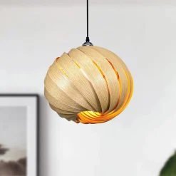 Gofurnit Mela pendellampe, eg, Ø 35 cm