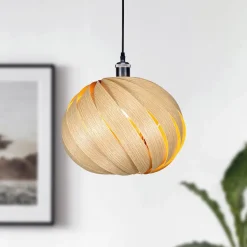 Gofurnit Mela pendellampe, eg, Ø 35 cm