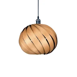 Gofurnit Mela pendellampe, kirsebærtræ, Ø 35 cm