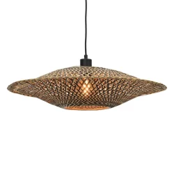 GOOD & MOJO Bali pendellampe af bambus, Ø 60 cm