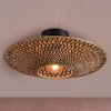 GOOD & MOJO loftlampe Bali, Ø 44 cm, sort/natur, bambus