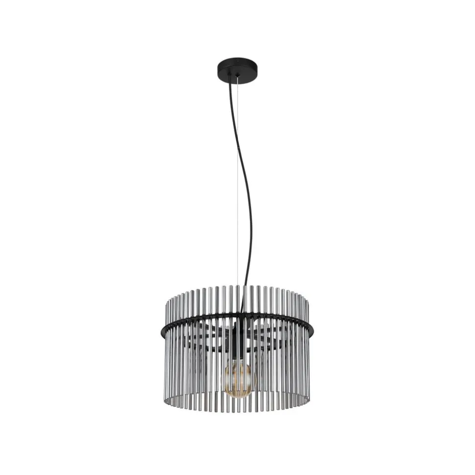 Gorley pendel, Ø 40 cm, røggrå, glas