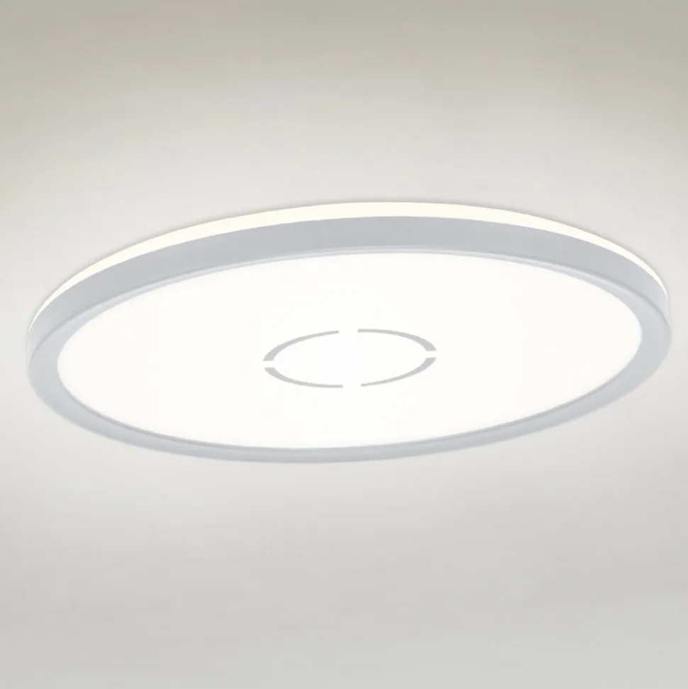 Gratis LED-loftlampe, Ø 29 cm, sølv
