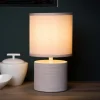 Greasby bordlampe med tekstilskærm, beige