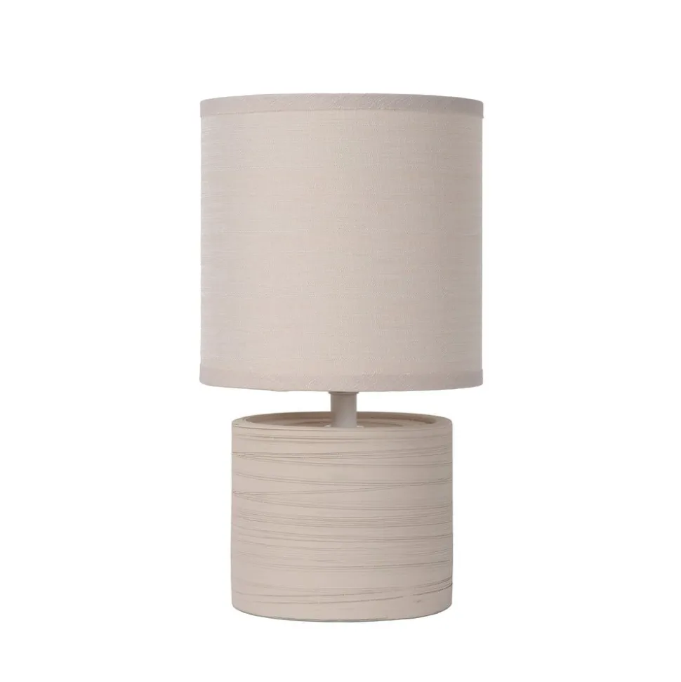 Greasby bordlampe med tekstilskærm, beige