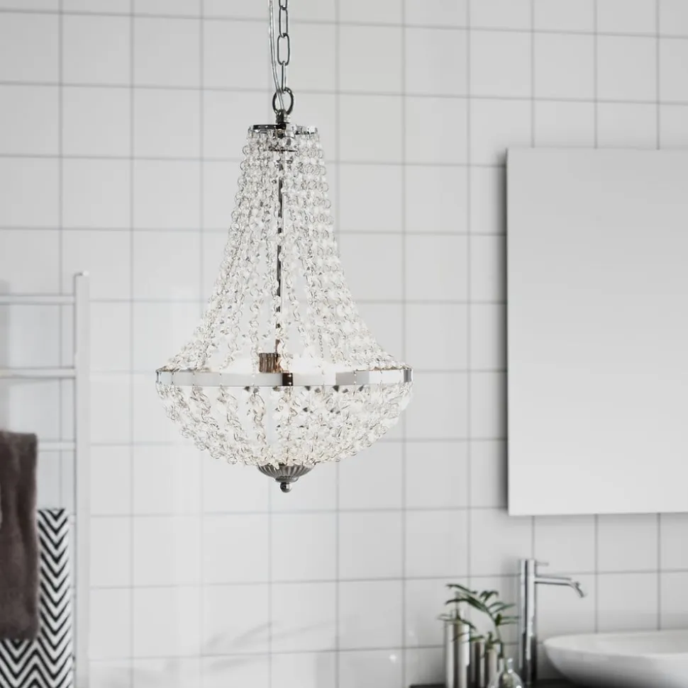 Gränsö lysekrone til badeværelset, Ø 30 cm