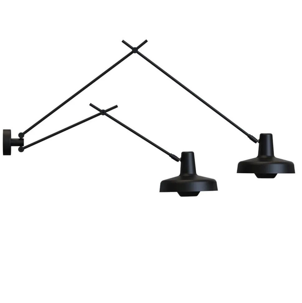GRUPA Arigato væglampe 2 lyskilder 90 cm sort