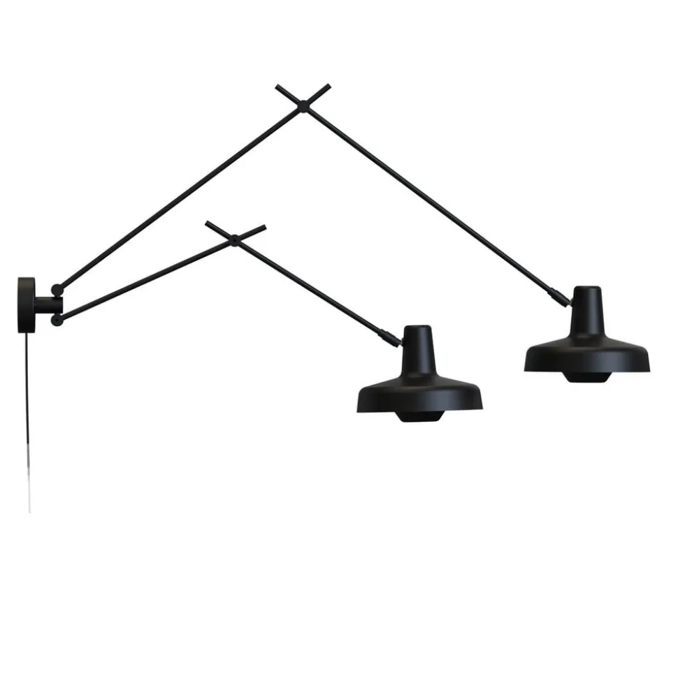 GRUPA Arigato væglampe 2 lyskilder 90 cm sort