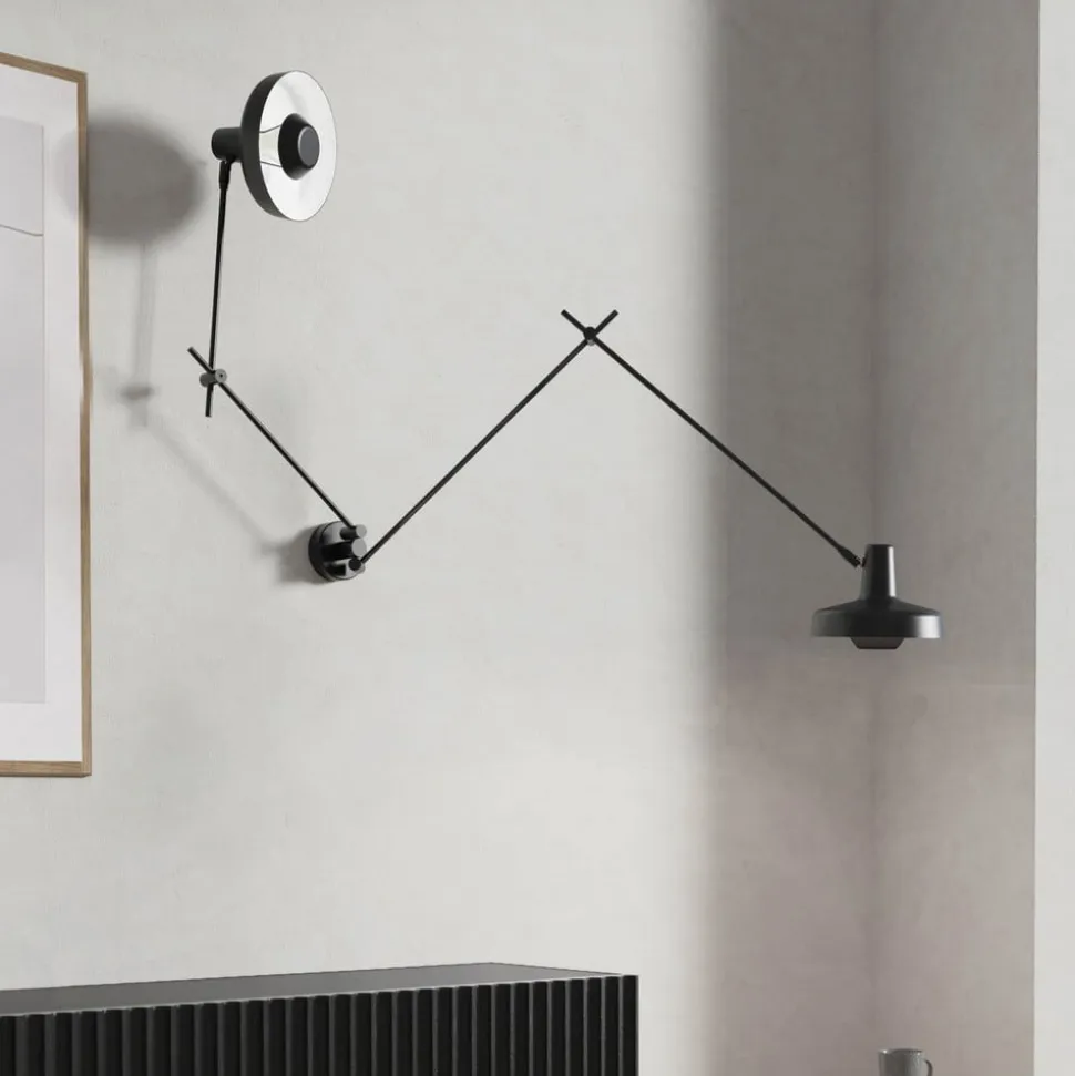 GRUPA Arigato væglampe 2 lyskilder 90 cm sort