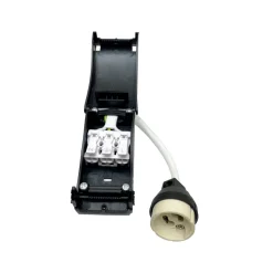 GU10 fatning med afstandsstykke, hvid, kabel 10 cm max. 35 W