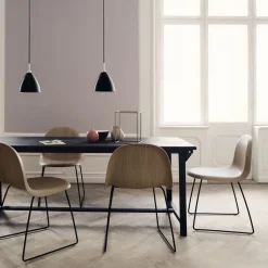 GUBI Bestlite BL9 hængelampe Ø16cm krom/sort