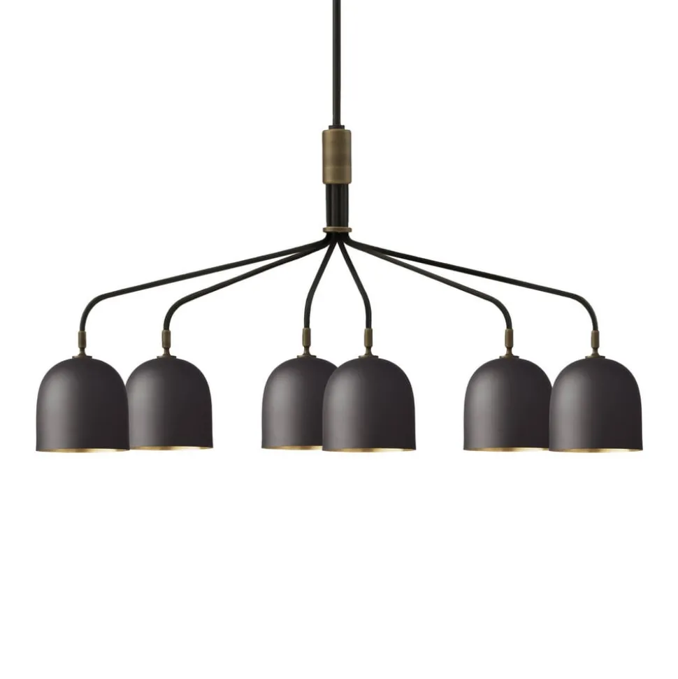 GUBI Lysekrone Howard 6-lys 134x73 cm gunmetal