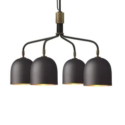 GUBI Lysekrone Howard 4-lys Ø 66 cm gunmetal