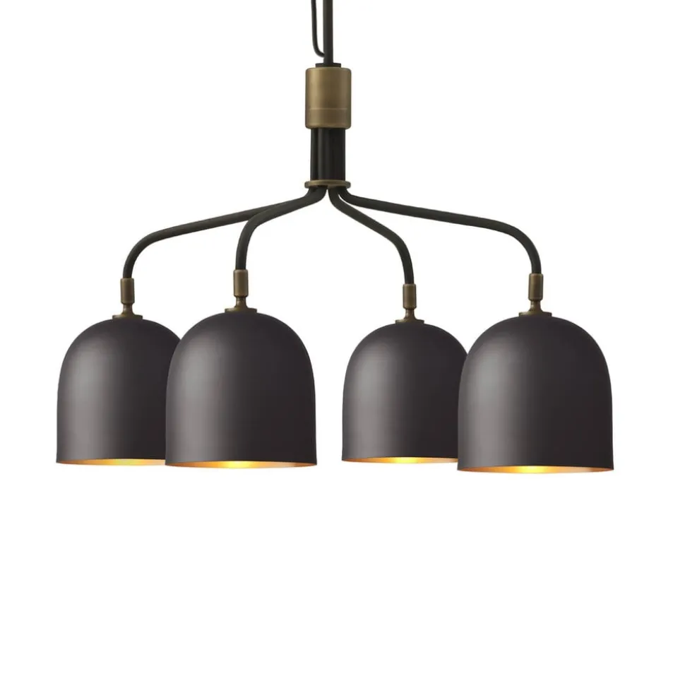 GUBI Lysekrone Howard 4-lys Ø 66 cm gunmetal