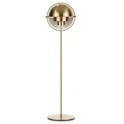 GUBI Multi-Lite gulvlampe, højde 148 cm, messing/messing