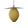 GUBI Satellite udendørs pendel, 45x27 cm, sort/sennepsguld