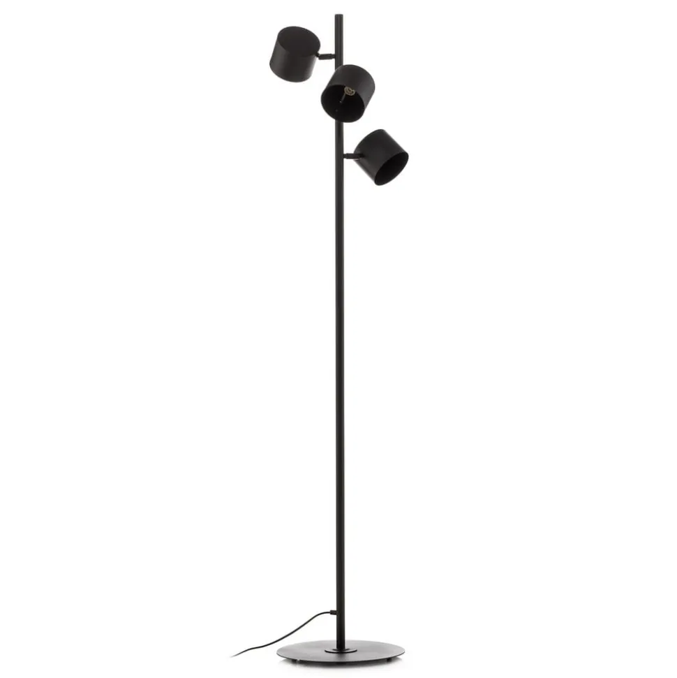 Gulvlampe 1047, 3 lyskilder, sort