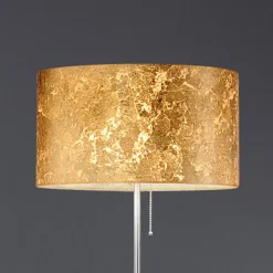 Gulvlampe Alea Loop med bladguld