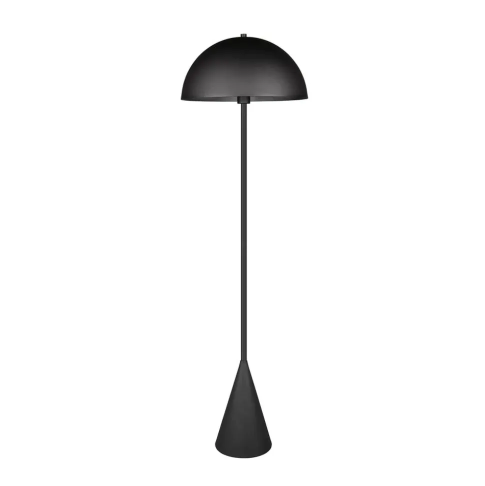 Gulvlampe Alfie, sort mat, metal, E27