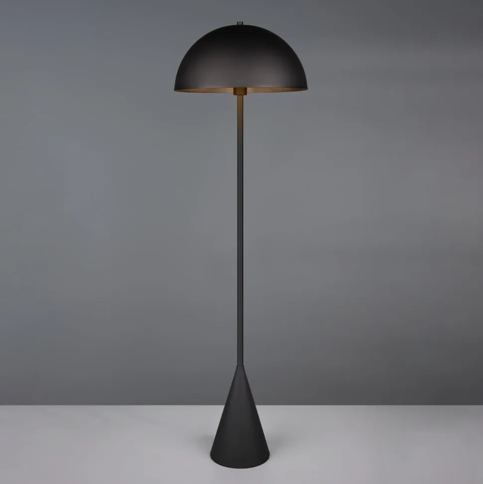 Gulvlampe Alfie, sort mat, metal, E27