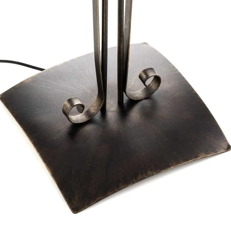 Gulvlampe Antica i landlig stil, 2 lyskilder