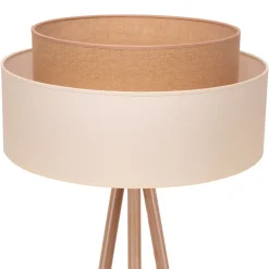 Gulvlampe Boho, trebenet ecru/jute Højde 145 cm