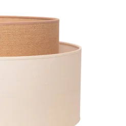 Gulvlampe Boho, trebenet ecru/jute Højde 145 cm
