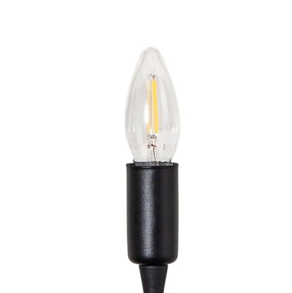 Gulvlampe Bonibon 13231 sort metal højde 155 cm 5 lyskilder