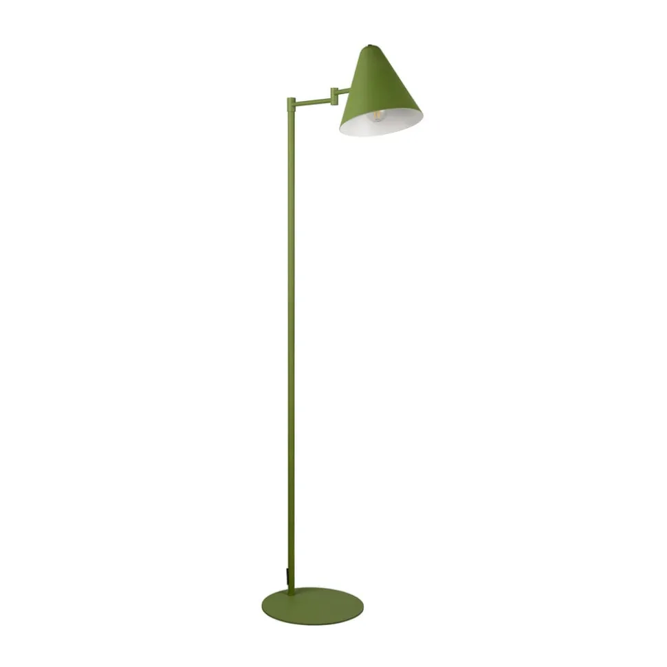 Gulvlampe Cosima, grøn, højde 126 cm, metal