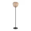 Gulvlampe Dembleby i træ, naturfarver